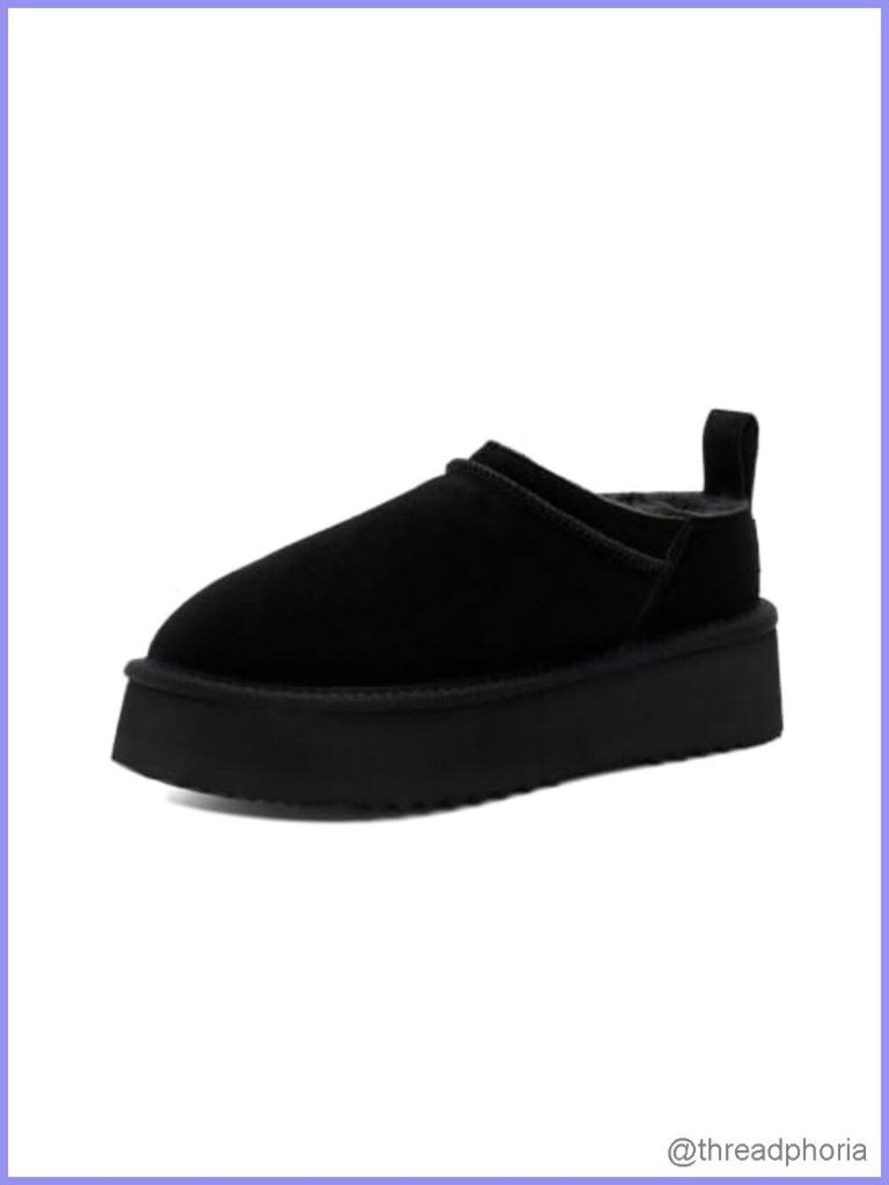 Genuine Suede Slippers for Women Slip On Cozy Platform Ankle Boots